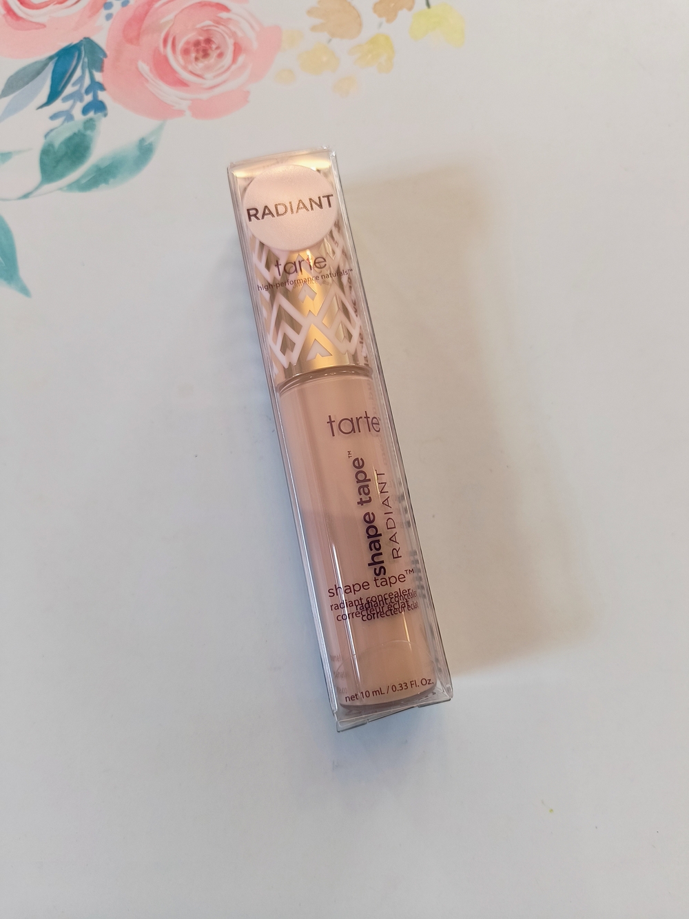 Tarte Shape Tape Radiant Concealer In 27H In Light-Medium Honey